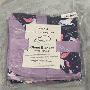 Little Sleepies Triple Layer Cloud Blanket - sold out unicorn print